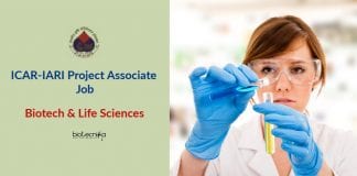 ICAR-IARI Project Associate Job