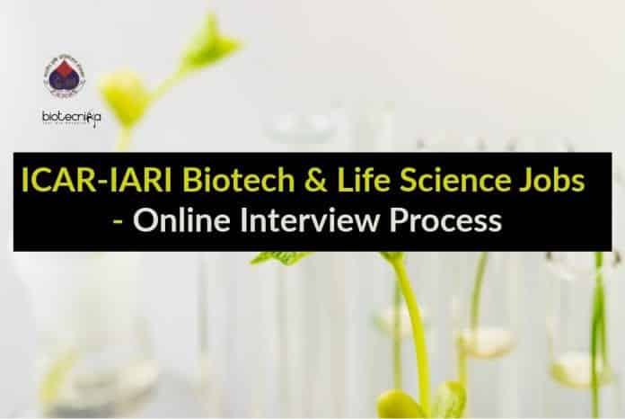 ICAR-IARI Research Vacancies Latest