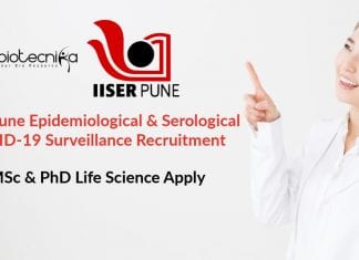 IISER Pune Epidemiological & Serological COVID-19 Surveillance Recruitment IISER Pune COVID-19 Project