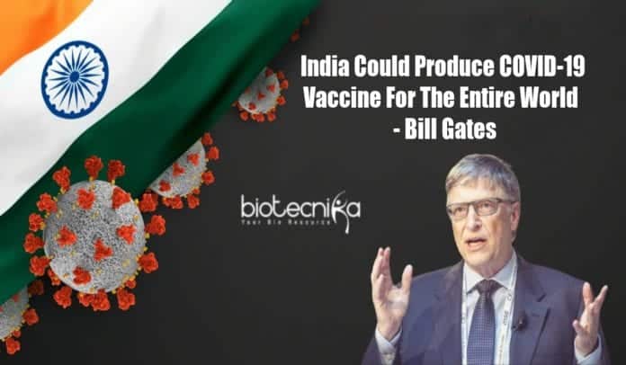 India Can Produce Vaccine for Entire World