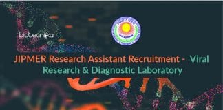 JIPMER Research Assistant Recruitment
