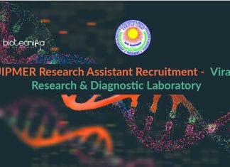 JIPMER Research Assistant Recruitment