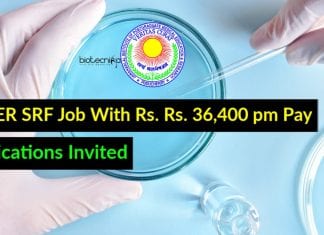 JIPMER SRF Job