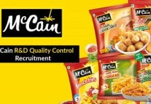 McCain R&D Quality Control Recruitment – Apply Online McCain R&D Quality Control Recruitment