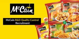 McCain R&D Quality Control Recruitment