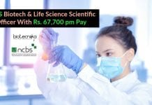 NCBS Biotech Scientific Officer