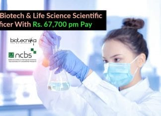 NCBS Biotech Scientific Officer
