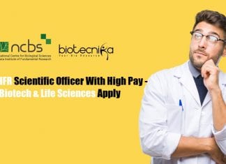 NCBS-TIFR Scientific Officer