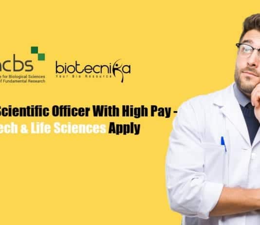 NCBS-TIFR Scientific Officer