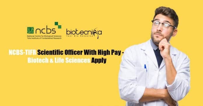 NCBS-TIFR Scientific Officer