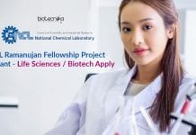 NCL Ramanujan Fellowship Project Assistant – Life Sciences / Biotech Apply NCL Ramanujan Fellowship Project