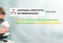 NII Life Science & Biology Research Job Recruitment – Applications Invited NII Biology Research Job