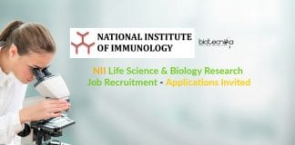 NII Biology Research Job