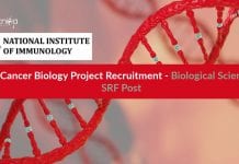 NII Cancer Biology Project Recruitment – Biological Sciences SRF Post NII Cancer Biology Project