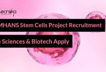 NIMHANS Stem Cells Project Recruitment – Life Sciences & Biotech Apply NIMHANS Stem Cell Research