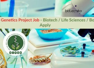 NIPGR Genetics Project Job