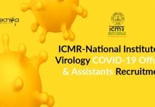 ICMR-National Institute of Virology COVID-19 Officers & Assistants Recruitment NIV COVID-19 Project Recruitment