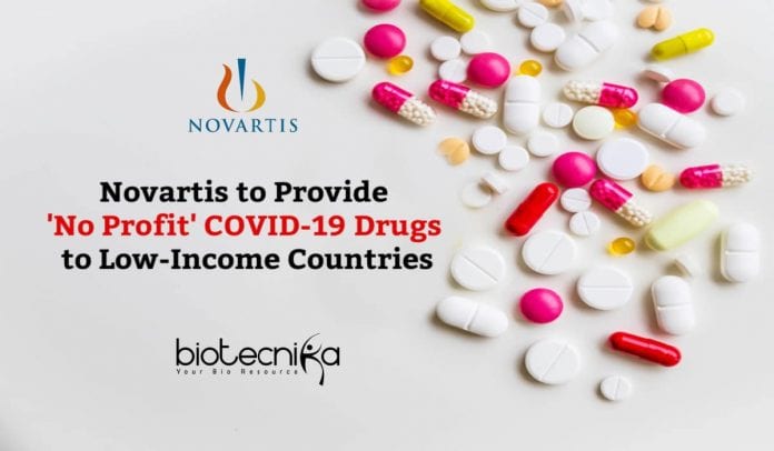 Novartis No Profit COVID19 Drugs
