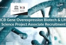 RCB Gene Overexpression Biotech & Life Science Project Associate Recruitment RCB Project Associate Life