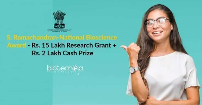 S. Ramachandran-National Bioscience Award