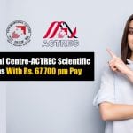 TMC-ACTREC Scientific Officer Jobs