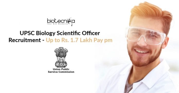 UPSC Biology Scientific Officer