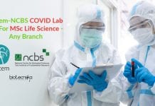inStem-NCBS COVID Lab Job For MSc Life Science – Any Branch inStem-NCBS Latest Job