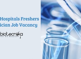 Apollo Hospitals Freshers Technician