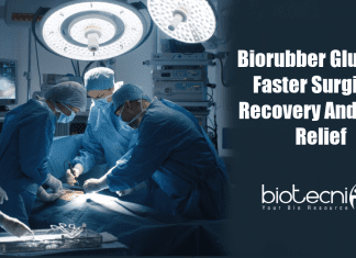 Biorubber glue for faster surgical recovery