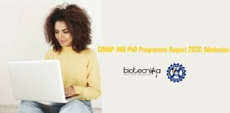 CIMAP-JNU PhD Programme Admission