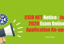 CSIR Net Notice.