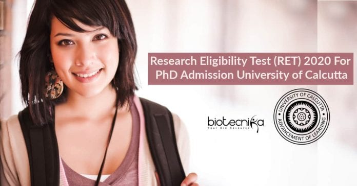Calcutta University Admissions PhD