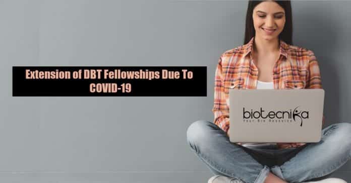Extension of DBT Fellowships