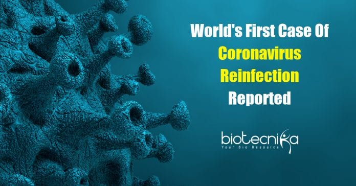 first case of coronavirus reinfection