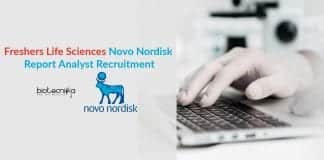 Freshers Life Sciences Job