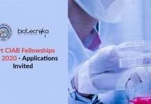 Govt CIAB Fellowships R&D 2020 – Applications Invited Govt CIAB Fellowships