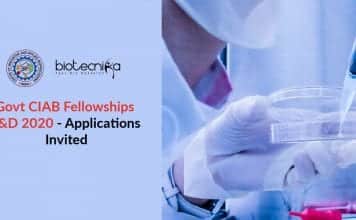 Govt CIAB Fellowships R&D 2020 – Applications Invited Govt CIAB Fellowships