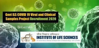 Govt ILS Lifescience Jobs