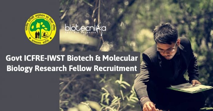 Govt IWST Biotech Jobs