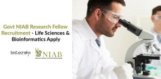 Govt NIAB Fellow Recruitment