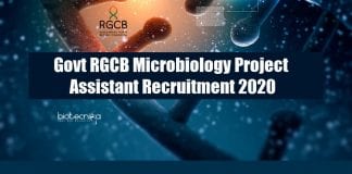 Govt RGCB Microbiology Project