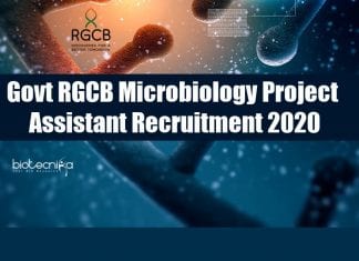 Govt RGCB Microbiology Project