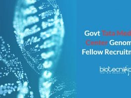 Govt TTCRC Genomics Jobs