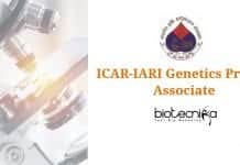 ICAR-IARI Genetics Project Associate – Junior Research Fellow Vacancy ICAR-IARI Genetics Project Associate