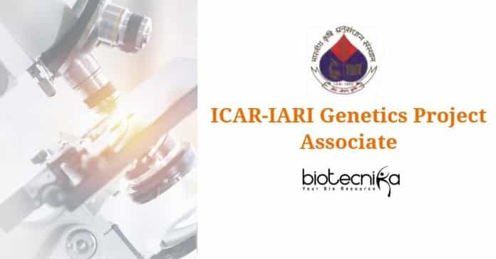 ICAR-IARI Genetics Project Associate