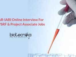 ICAR-IARI Project Vacancies