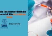 ICMR Indian TB Research Consortium Life Sciences Job With Rs. 51,000 pm Salary ICMR Life Sciences Job