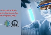 IISc-Centre for Brain Research Admission For PhD Program 2020 IISc-CBR PhD Admission 2020