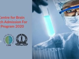 IISc-CBR PhD Admission 2020