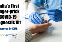ICMR Approves Nation’s First Finger-prick COVID-19 Diagnostic Kit COVID-19, test kit